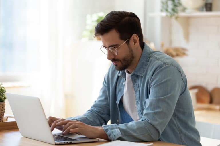man reviewing best webinar provider 2021